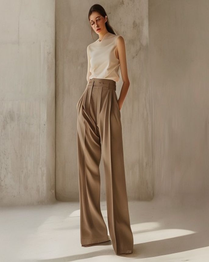 Pleated Trousers